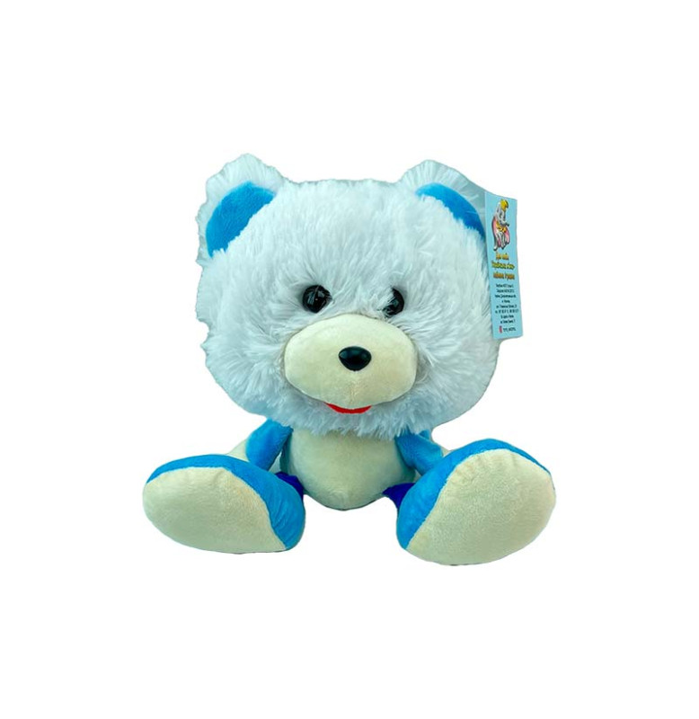 М'яка іграшка Коротишка ведмідь 30 см 0032_White-Blue