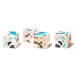 Кубики "Животные" CUBIKA из дерева