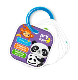 Карточки на кольце Vladi Toys "Цвета. Животные" развивающие