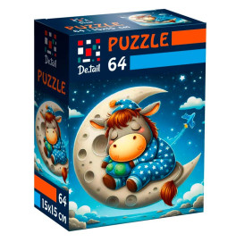 Пазл De.tail Сонный пони 64 детали DT1234-06