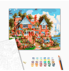 Картина по номерам "Особняк мечты" тм Лавка Чудес 40 x 50 см в коробке LC30036