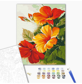 Картина по номерам "Богровые цвета" 40*50 см 13000-AC