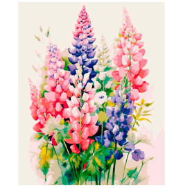 Картина по номерам ArtCraft "Цветные люпины" 40*50 см 13079-AC