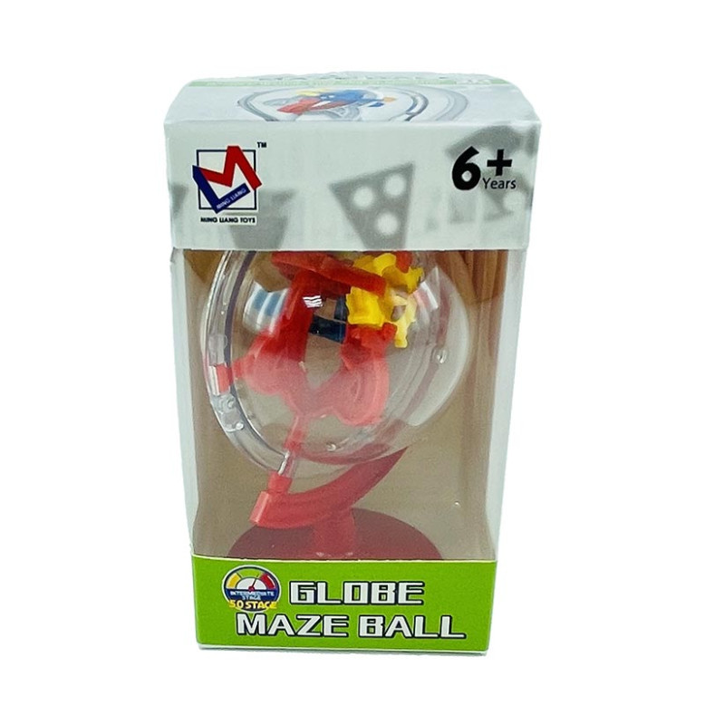 3D шар-головоломка Maze Ball магічний шар на 50 ходів 1735-A_Red