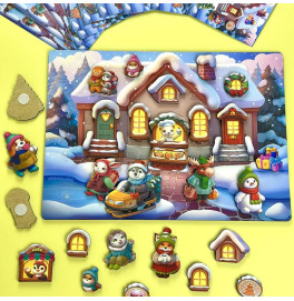 Вкладиш UBEE "Зимова казка" на липучках з картками ПСД282