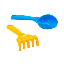 Набор для игры с песком "Кувшинка" №5 1074_Red-Green