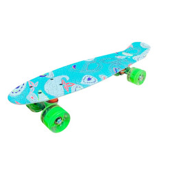Пенни борд 22" Mint, PU колеса со светом, противень 56*15 cm