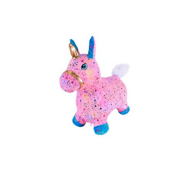 Стрибун гумовий арт. RB2524 Єдиноріг 1400 гр RB2524_Pink