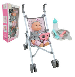Пупс с коляской 85868 Пупс с коляской 85868
