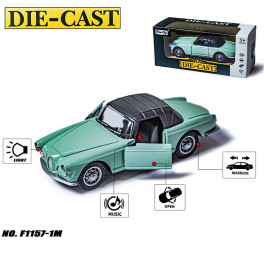 Машинка Tian Du DIE CAST F1157-1M green свет, звук