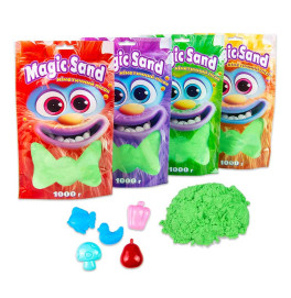 Magic sand в пакете зеленый, 1 кг