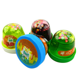 Лизун-Антистресс ТМ Mr.Boo Хрустальный с фимо Фрукты 80 г