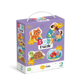 Пазл Dodo Baby puzzle Домашние животные 4 в 1