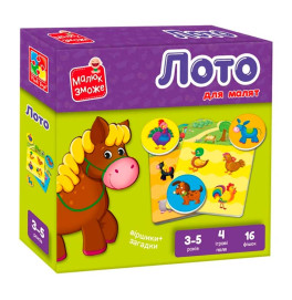 Гра розвиваюча Vladi Toys. Лото. "Ферма". VT2100-08 VT2100-08