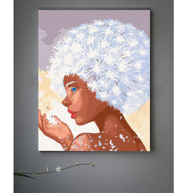 Картина по номерам ArtCraft "Девушка одуванчика" 40*50 см