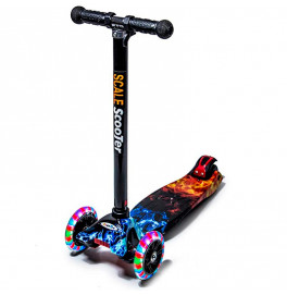 Самокат Scooter Maxi Print Огонь и Лед SCMP_FI