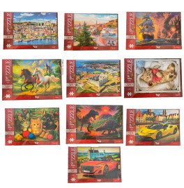 Пазли Danko Toys 380 елементів C380-07-01,02,03,04...10