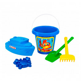 Набор игрушек для пляжа Бамсик ведерко "Классик" №5 1248_Blue