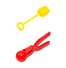 Игровой набор Бамсик Зимние игрушки №2 с лопаткой и снежоклипом 118/7_Yellow-Red