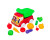 Машинка Бамсик самоскид №5 з овочами 3691_Red-Green