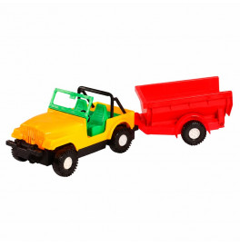 Машинка Авто-купе с прицепом 39007_Green-Red Машинка Авто-купе с прицепом 39007_Green-Red