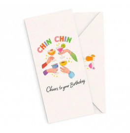 Подарочный конверт FunMi "Chin Chin" цветной 22513