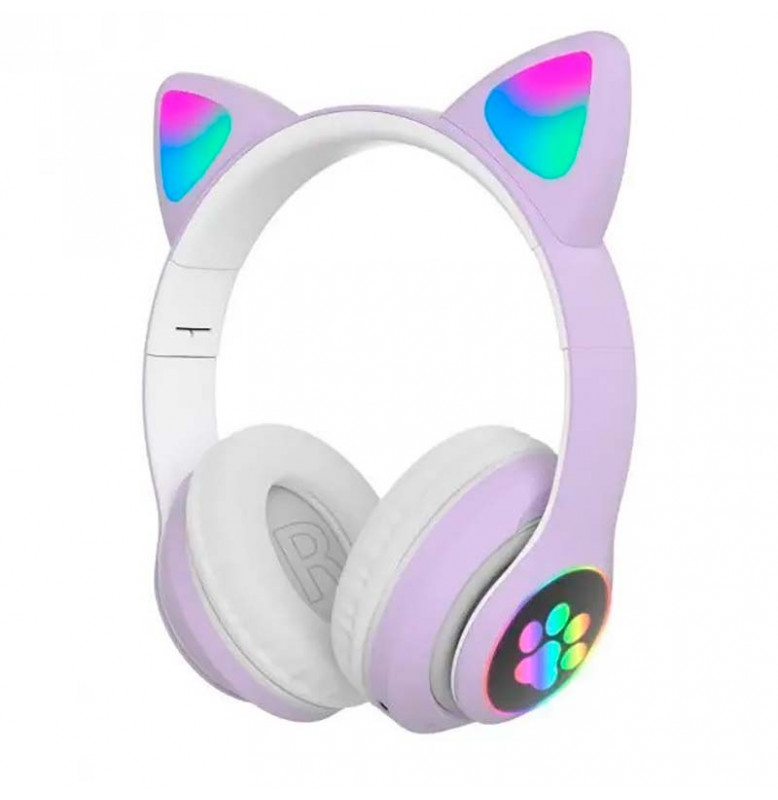 Наушники CAT с ушками Y08M_White