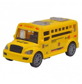 Автобус школьный открывается дверь 13 см JW567-066_Yellow