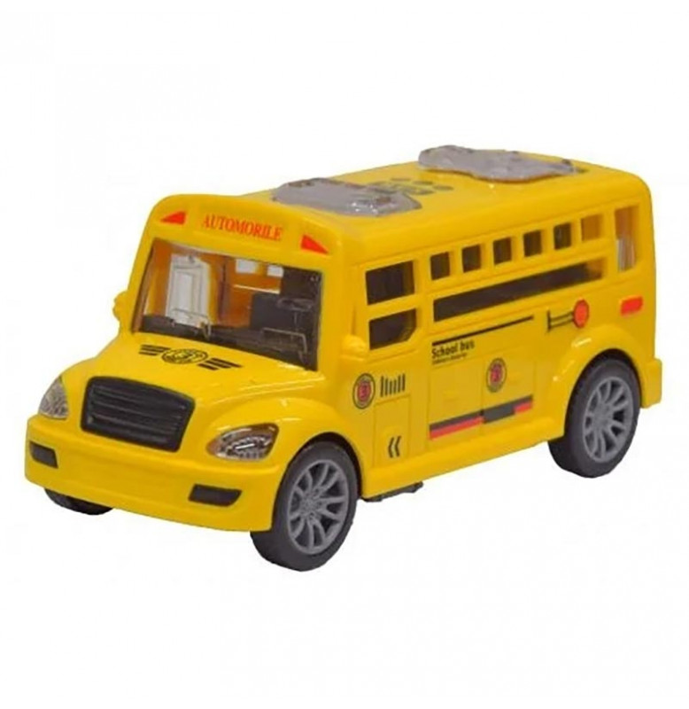 Автобус школьный открывается дверь 13 см JW567-066_Yellow