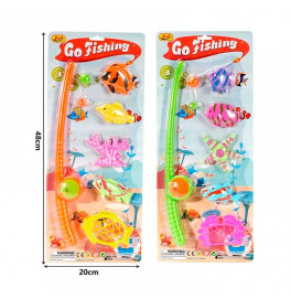 Магнитная рыбалка Go Fishing 3 рыбки 2 каралла 48x20 см 2105K-1