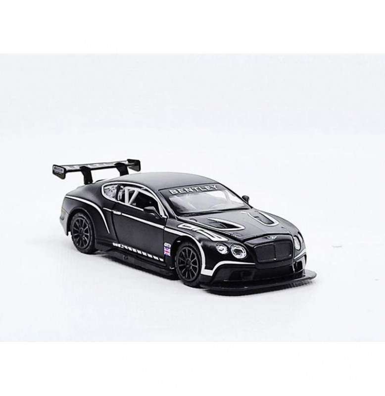 Машинка Автопром Bentley Continental GT3 металлическая со светом и звуком. 68353_Black
