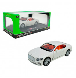 Машинка Автопром 1:24 со светом и звуком металлическая AP7715_White