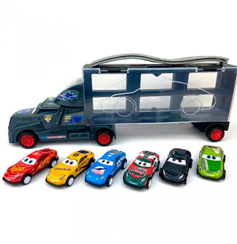 Автовоз Тачки с машинкой 558-4 / 3788_Gray