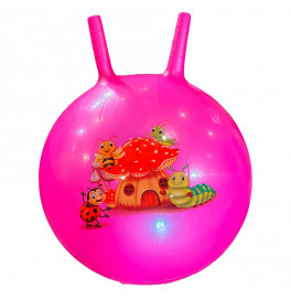 Мяч для фитнеса с рожками 45 см 350 грамм RB26507_Pink Мяч для фитнеса с рожками 45 см 350 грамм RB26507_Pink