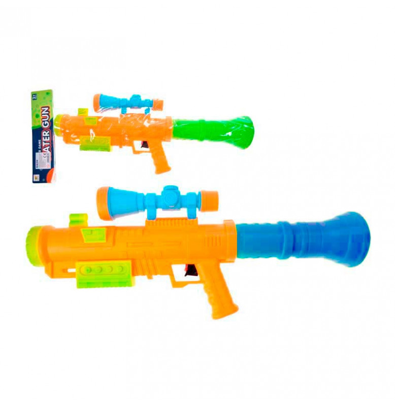Водный бластер помповый M406Q_Orange-Blue