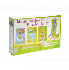 Деревянный пазл Strateg Multifunctional Puzzle Jenga 30980