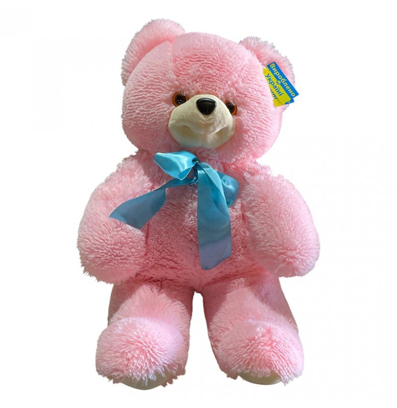 Мягкая игрушка Медведь Боник 35 см 0217_Pink-Blue