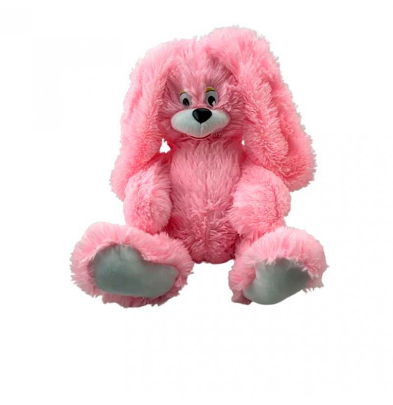 Мягкая игрушка Зайка Сеня 45 см 0023_Pink