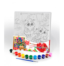Роспись на полотне Совы PX-05-06