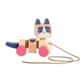 Каталка CUBIKA Котик 2 из дерева 15986