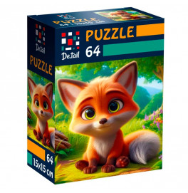 Пазлы Vladi Toys De.tail Любопытный лисенок 64 детали DT1234-07