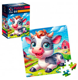 Пазлы Vladi Toys De.tail Веселая коровка 64 детали DT1234-19