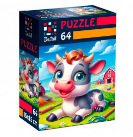 Пазлы Vladi Toys De.tail Веселая коровка 64 детали DT1234-19