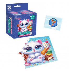 Пазли Vladi Toys "Біле кошенятко" із сквіш-сюрпризом VT8030-03