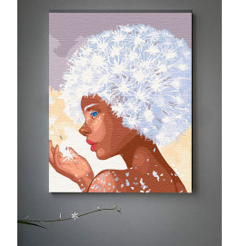 Картина по номерам ArtCraft "Девушка одуванчика" 40*50 см 10283-AC