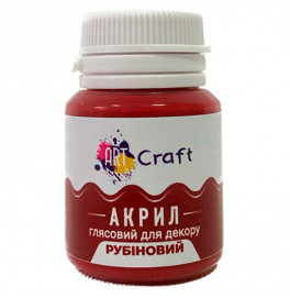 Краска акрил глянец для декора "Рубиновый" AG-7529