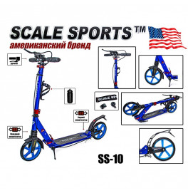 Двухколесный самокат Scale Sports Синий SS10_Blue