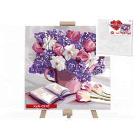 Картина по номерам Danko Toys "Весенний букет" 40x40см KpNe-02-10