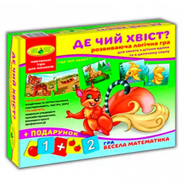 Логическая развивающая игра для дошкольников "Где чей хвост?" Ен.6010