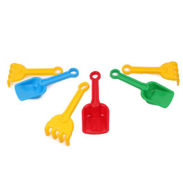 Игровой набор ТехноК "Лопатка + грабельки Б" пластиковый 1363